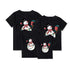 Christmas parent-child family clothing cartoon Christmas snowman printed short sleeve t-shirt